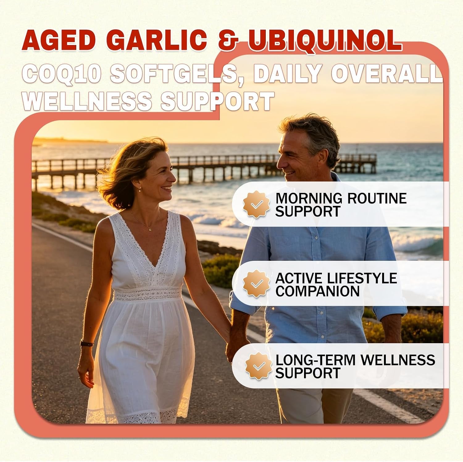 Resilia Aged Garlic Extract, Odorless Aged Garlic Extract Supplement with Coq10 Ubiquinol, Heart Health & Immune Support - Non-Gmo, Gluten Free, 60 Softgels