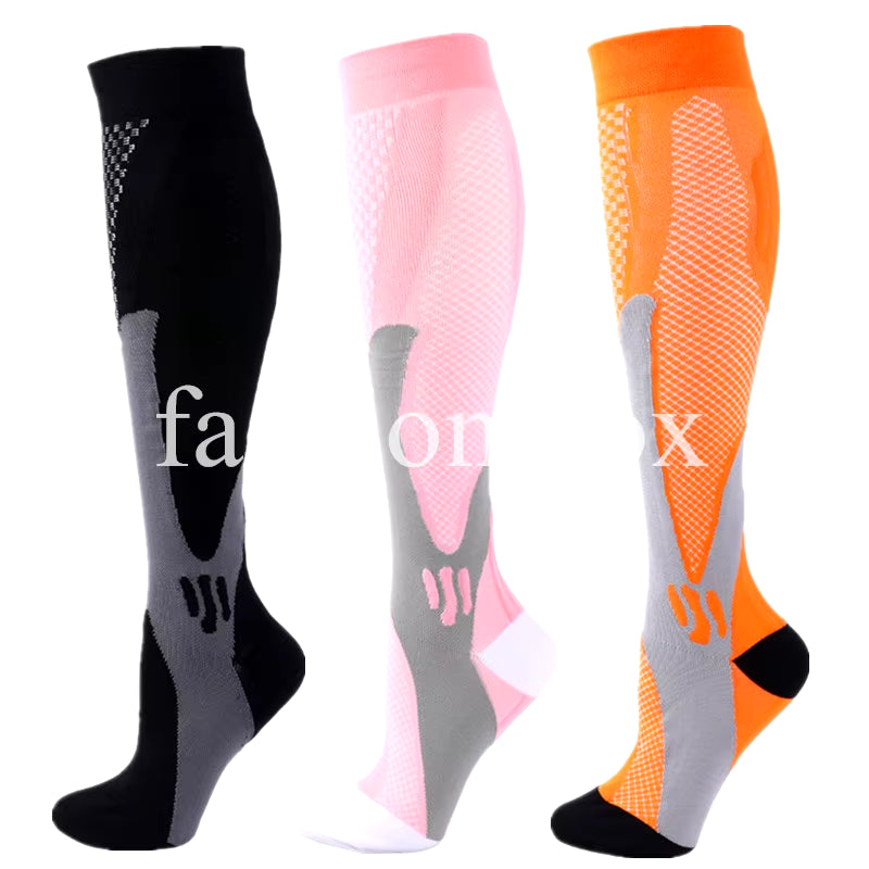 🏃‍♂️ 3 Pairs Premium Compression Socks for Men & Women Anti-Fatigue Knee Highs 🧦✨