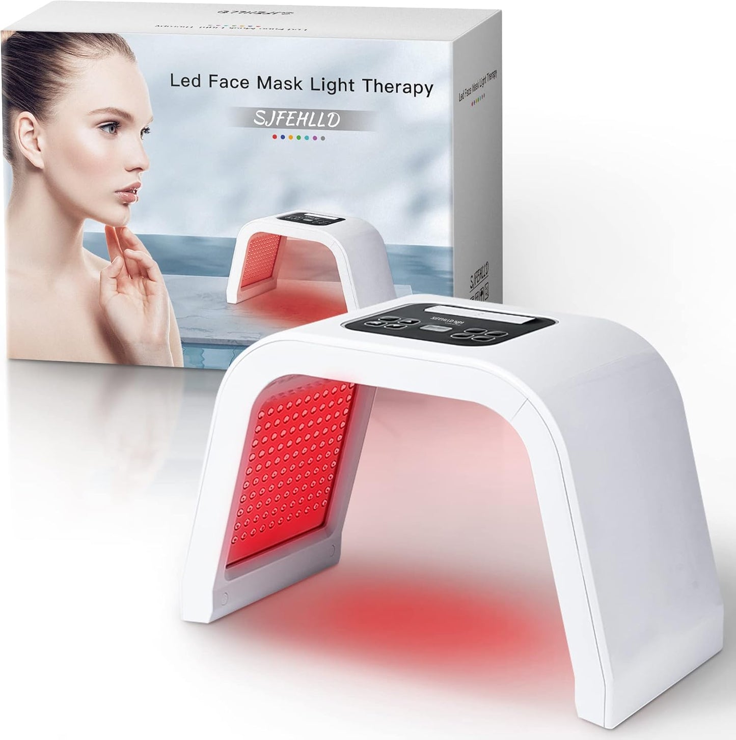 7-Color LED Red Light Therapy Face Mask – Professional Home Spa Skin Care & Anti-Aging Facial Mask 🧖‍♀️