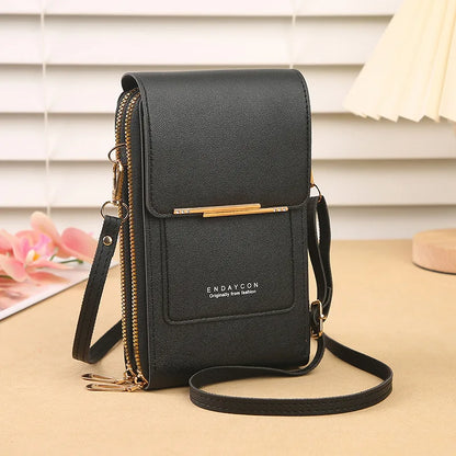 📱 Touch Screen Smart Crossbody Bag – Clear Window Cell Phone Purse & RFID Card Holder | Trendy Mini Shoulder Bag for Women ✨👜