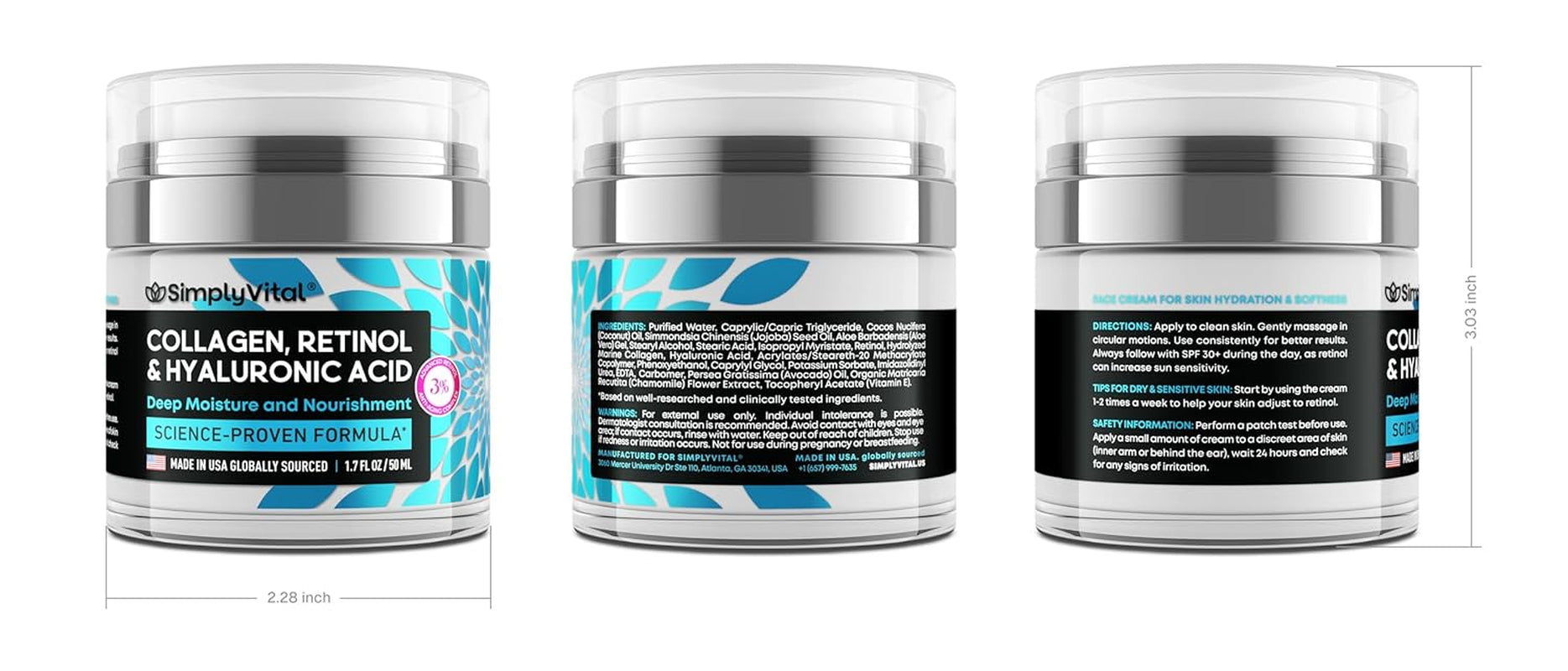 Luminous Retinol & Hyaluronic Moisturizer – Anti-Wrinkle Face & Neck Cream 🌟💧