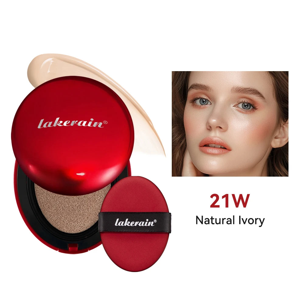 Lakerain Glow Cushion Foundation – Waterproof SPF Sunscreen & Long-Lasting Brightening Base 💖