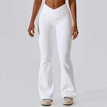 2026 High-Waist Flare Leggings – Slim Fit Split Hem Dress Pants & Office Yoga Trousers 🖤✨