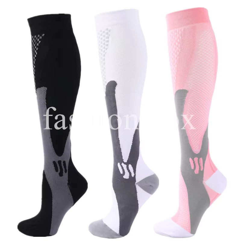 🏃‍♂️ 3 Pairs Premium Compression Socks for Men & Women Anti-Fatigue Knee Highs 🧦✨