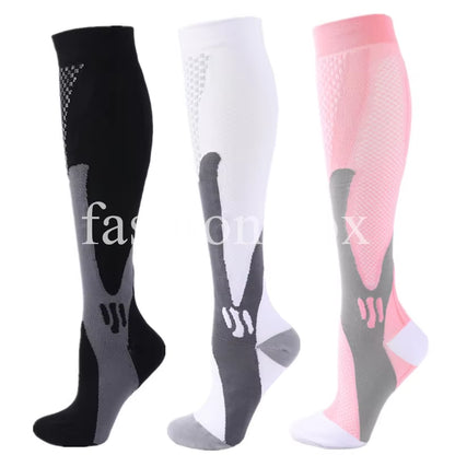 🏃‍♂️ 3 Pairs Premium Compression Socks for Men & Women Anti-Fatigue Knee Highs 🧦✨