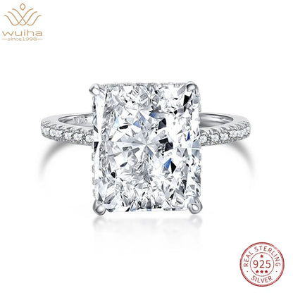 Bare N Bliss 8CT Radiant Cut "Crushed Ice" Ring | 925 Sterling Silver ✨