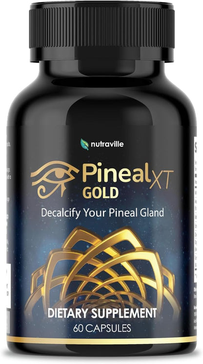 Pineal XT Gold - Pineal Gland Supplement - Third Eye Awakening - Focus and Memory Supplement for Brain - 7 Powerful Ingredients Decalcify, Detox, and Activate Your Pineal Gland