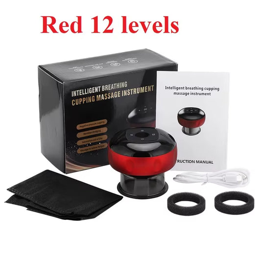 Bare N Bliss Smart Electric Cupping Massager | 12-Level Heat & Suction ✨