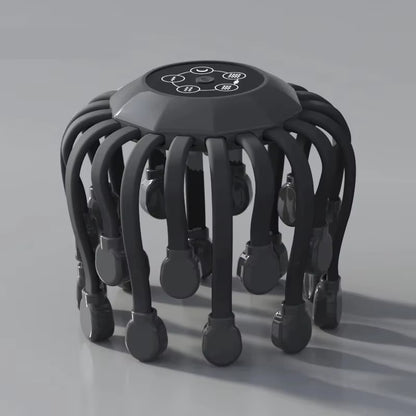 20-Node Electric Octopus Scalp Massager – Red Light Therapy & Vibration Head Scratcher for Stress Relief 🐙✨