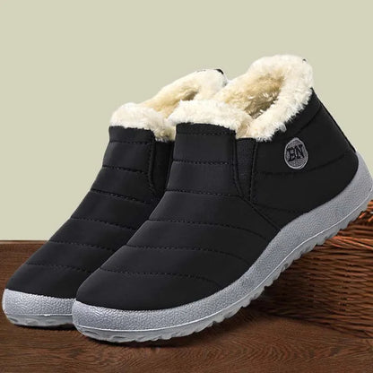 ❄️ Ultra-Warm Waterproof Snow Boots – Unisex Winter Platform Shoes with Plush Lining 🏔️✨