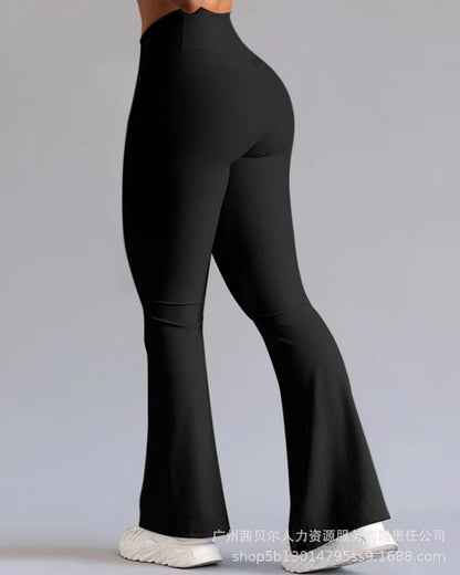 2026 High-Waist Flare Leggings – Slim Fit Split Hem Dress Pants & Office Yoga Trousers 🖤✨
