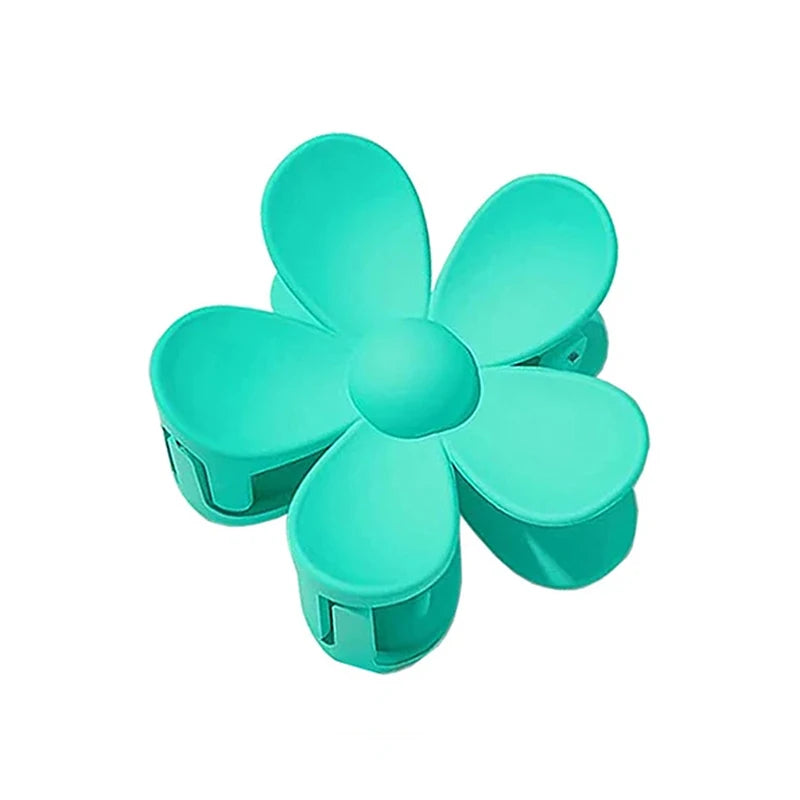 🌸 7CM Matte Frosted Flower Hair Claw – Elegant Lily Floral Shark Clip for Women & Girls  ✨🎀