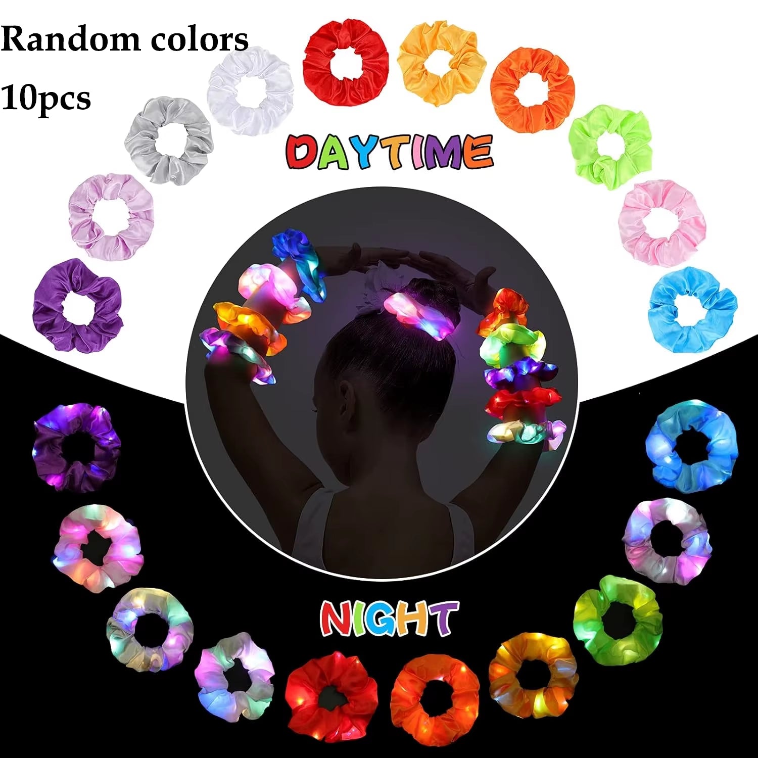 ✨ LED Light-Up Glow Earrings – Bling Crystal Studs for Clubbing, Festivals, & Gogo Dancing | 1/5 Pair Neon Party Jewelry 🌈👂