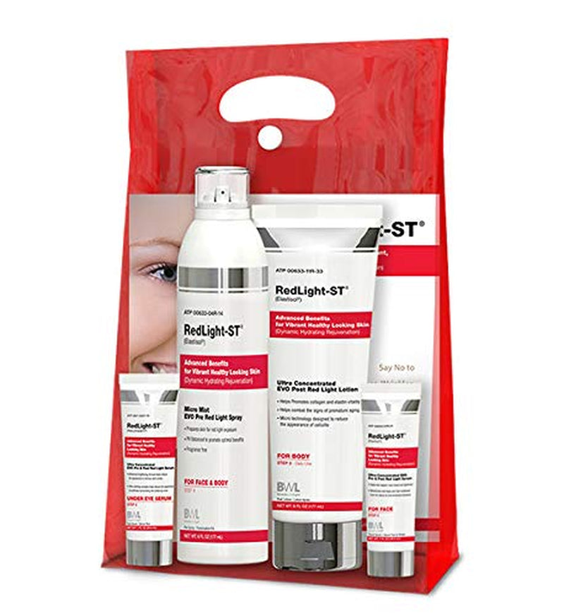 Redlight-St 4-Pc Anti-Aging Glow Kit – Professional LED-Ready Skincare Set 🌟🛡️
