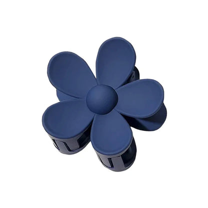 🌸 7CM Matte Frosted Flower Hair Claw – Elegant Lily Floral Shark Clip for Women & Girls  ✨🎀