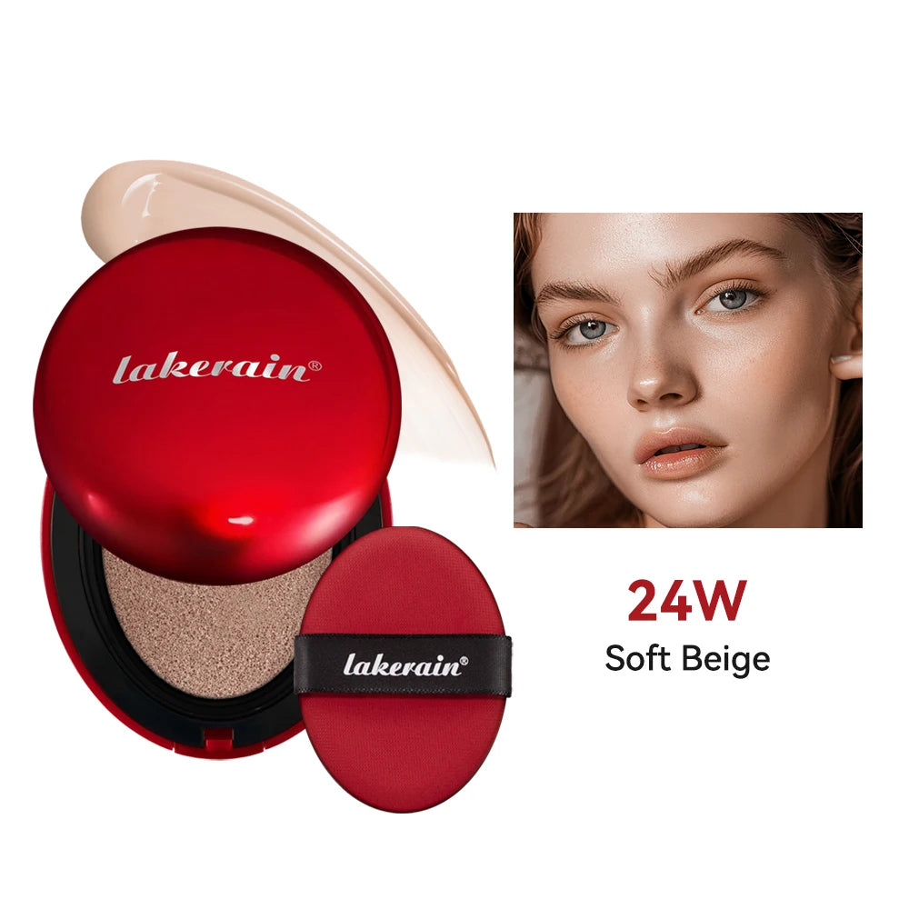 Lakerain Glow Cushion Foundation – Waterproof SPF Sunscreen & Long-Lasting Brightening Base 💖