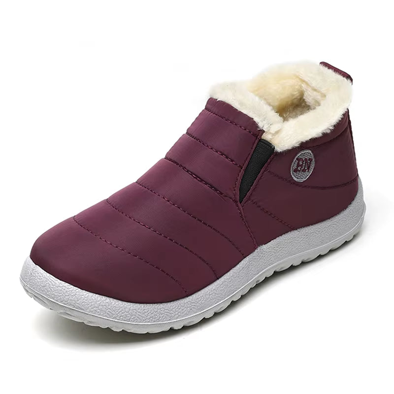 ❄️ Ultra-Warm Waterproof Snow Boots – Unisex Winter Platform Shoes with Plush Lining 🏔️✨