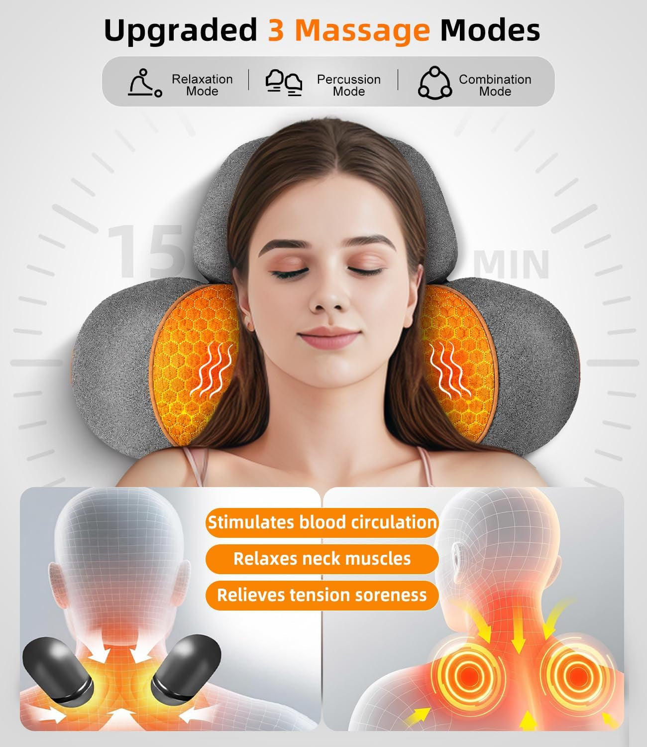 FisioRest™ 2.0: Ultimate 3-in-1 Heated Neck Massager & Shoulder Relaxer 💆‍♀️✨