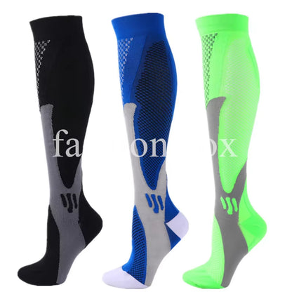 🏃‍♂️ 3 Pairs Premium Compression Socks for Men & Women Anti-Fatigue Knee Highs 🧦✨