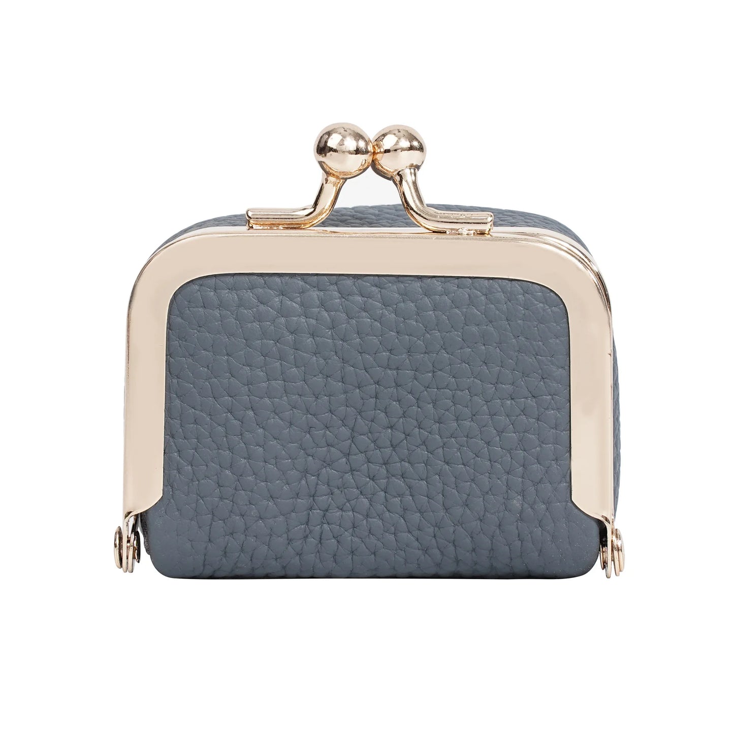 Luxury Genuine Leather Mini Accessory Box – Chic Gold Hardware Jewelry & Coin Purse 💎✨