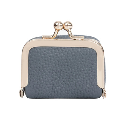 Luxury Genuine Leather Mini Accessory Box – Chic Gold Hardware Jewelry & Coin Purse 💎✨