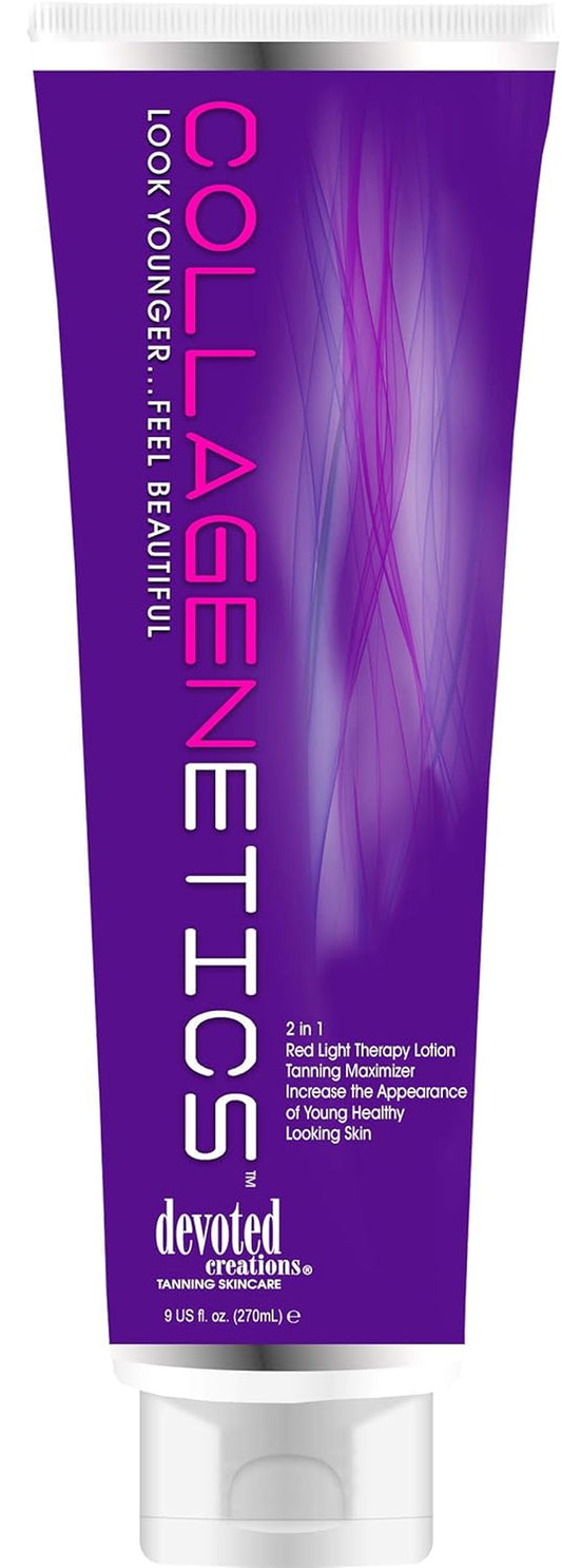 Collagenetics 2-in-1 Pro – Red Light Prep & Tanning Accelerator (8.5 Oz) ✨☀️