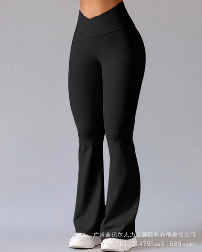 2026 High-Waist Flare Leggings – Slim Fit Split Hem Dress Pants & Office Yoga Trousers 🖤✨