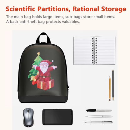 Visionary™ Smart LED Backpack – App-Controlled High-Res Display for Commuting & Content Creation