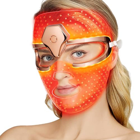 NEW!! LATEST!!! PDT Cordless Red Light Therapy Mask | Silicone LED Face Mask for Wrinkles & Acne 🌟 