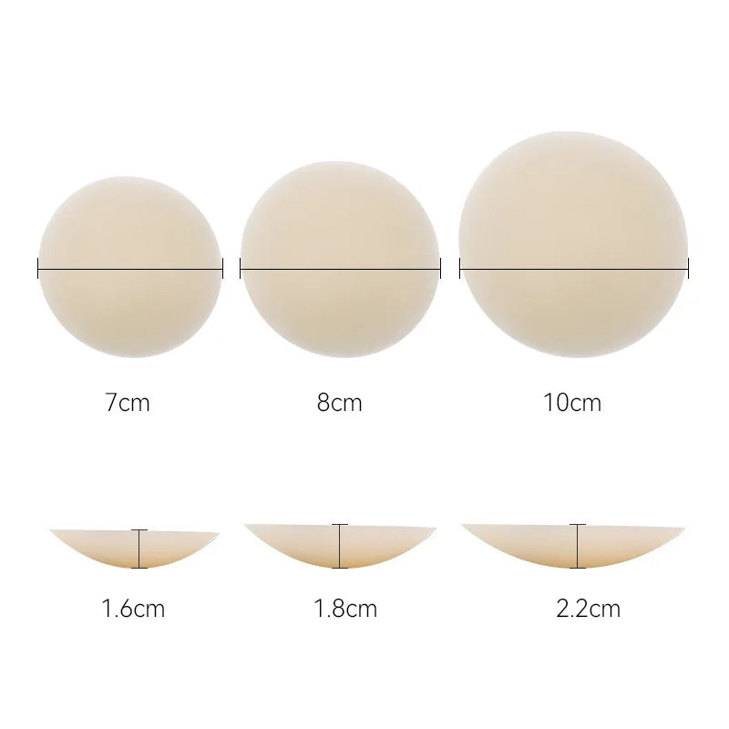 ✨ 3 Pairs Seamless Silicone Nipple Covers – Reusable Adhesive Invisible Pasties 👗💖