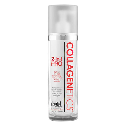 Collagenetics 2-in-1 Pro Accelerator – Firming Red Light & Tanning Prep Lotion 🌟⚡️