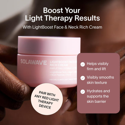 Lightboost Anti-Aging Face & Neck Cream – Daily Firming & Red Light Booster 🌟🛡️