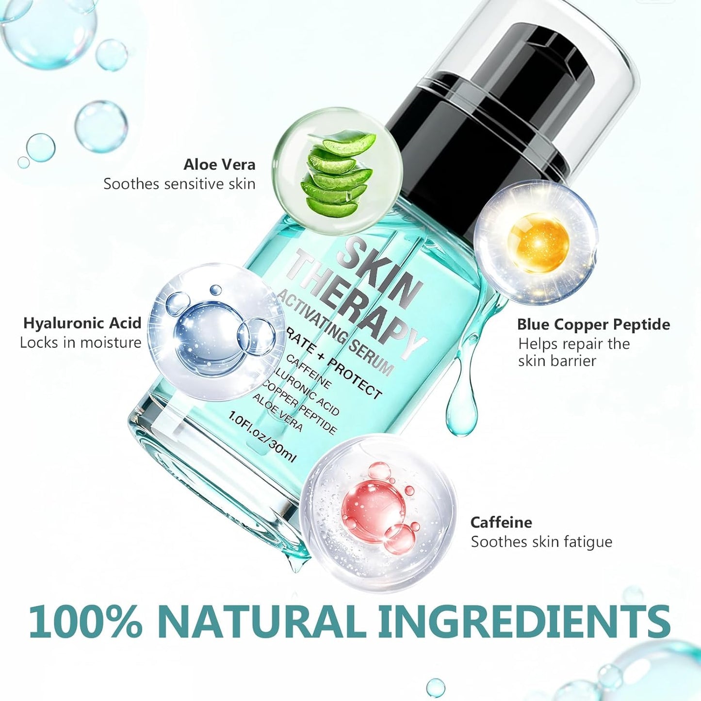 Red Light & Microcurrent Activation Serum (1 Oz) – Anti-Aging Blue Tansy & Aloe Primer 🌟⚡️