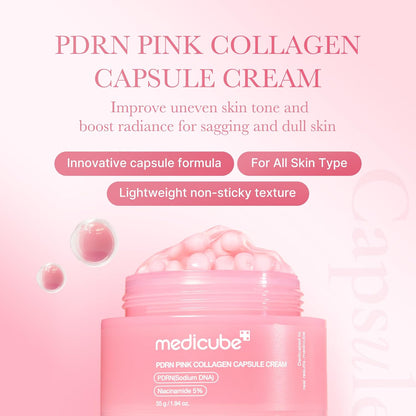 Salmon DNA PDRN Capsule Cream – Lightweight Collagen Moisturizer for Radiant Skin 🌸💧