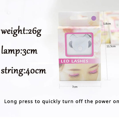 LED Light False Eye Lashes Luminous Eyelash Party Bar Makeup Eyelid Eyeliner Halloween