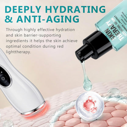 Red Light & Microcurrent Activation Serum (1 Oz) – Anti-Aging Blue Tansy & Aloe Primer 🌟⚡️