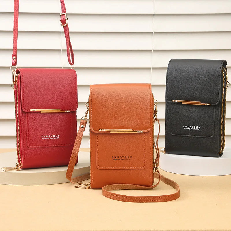 📱 Touch Screen Smart Crossbody Bag – Clear Window Cell Phone Purse & RFID Card Holder | Trendy Mini Shoulder Bag for Women ✨👜