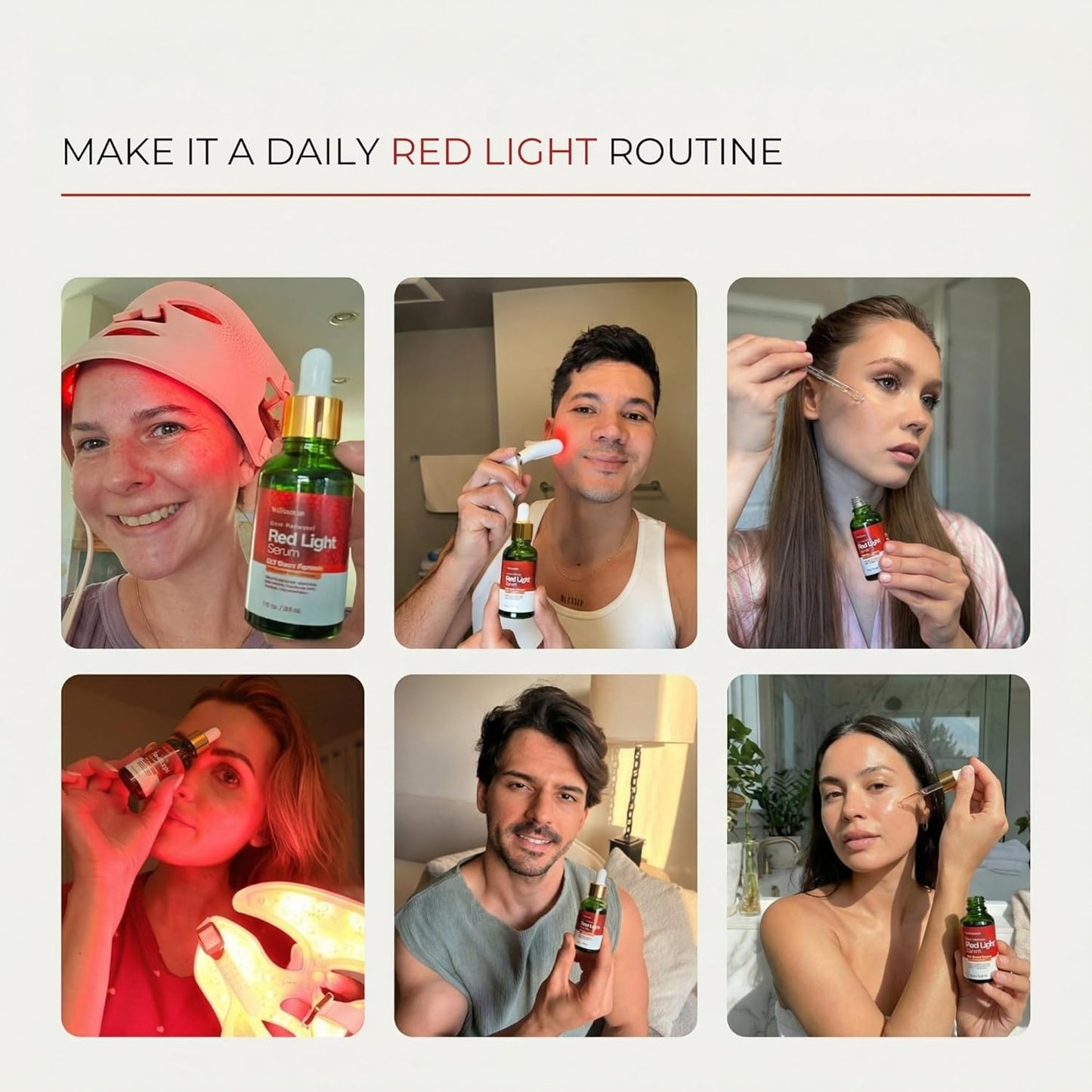 Red Light Therapy Activation Serum (1 Oz) – Anti-Aging Green Tea & Peptide Primer 🌟⚡️