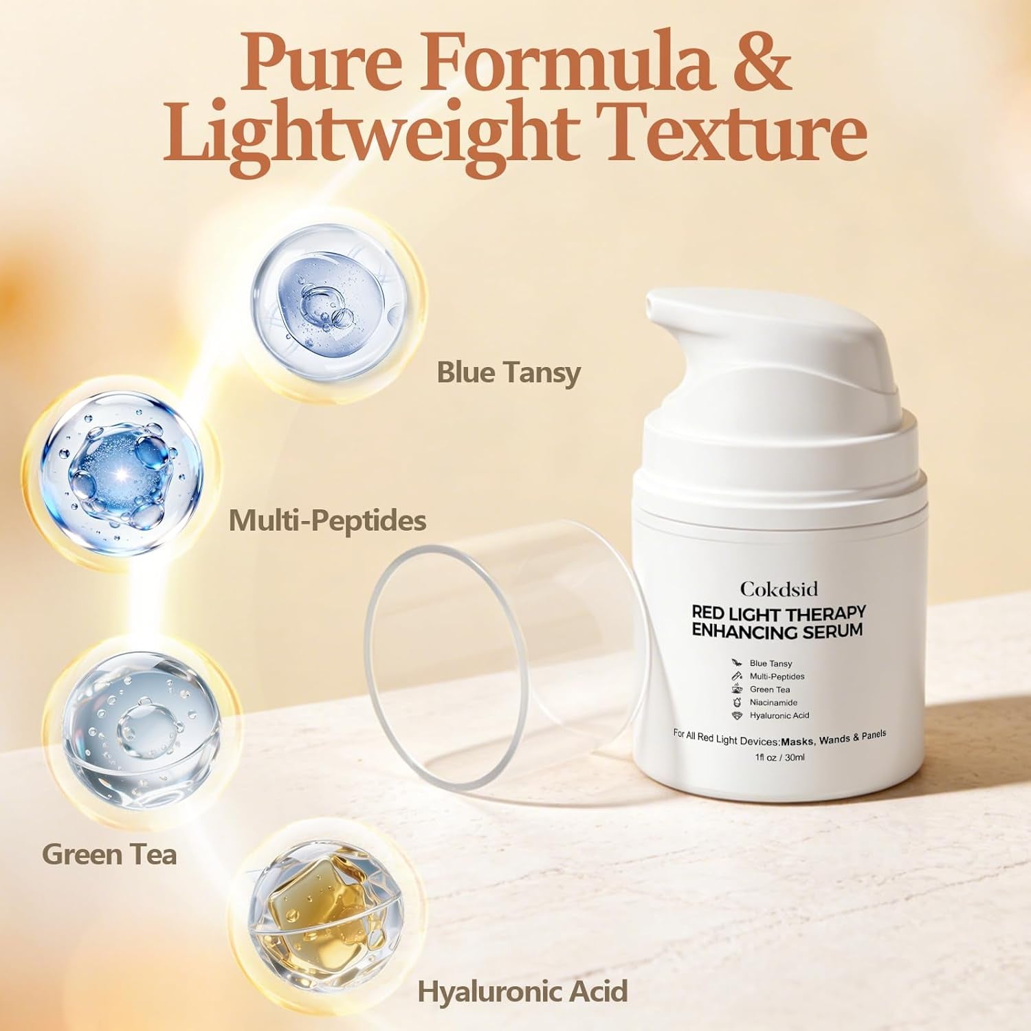 Luminous Red Light & Microcurrent Serum – Firming Green Tea & Niacinamide Booster 🌟⚡️