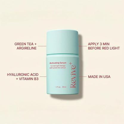 Red Light & Microcurrent Activation Serum (1 Oz) – Anti-Wrinkle Hyaluronic Booster 🌟⚡️