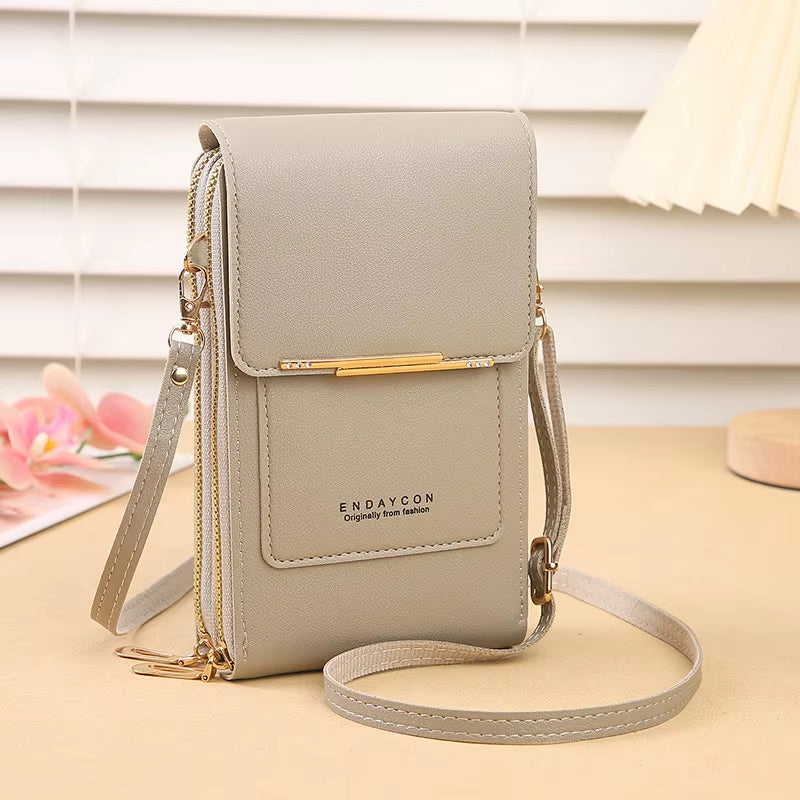 📱 Touch Screen Smart Crossbody Bag – Clear Window Cell Phone Purse & RFID Card Holder | Trendy Mini Shoulder Bag for Women ✨👜