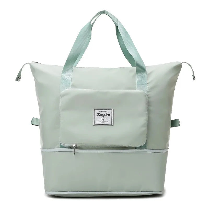 2026 Expandable Folding Travel Bag – Waterproof Large Capacity Duffle, Gym & Yoga Tote with Wet/Dry Pocket ✈️itness