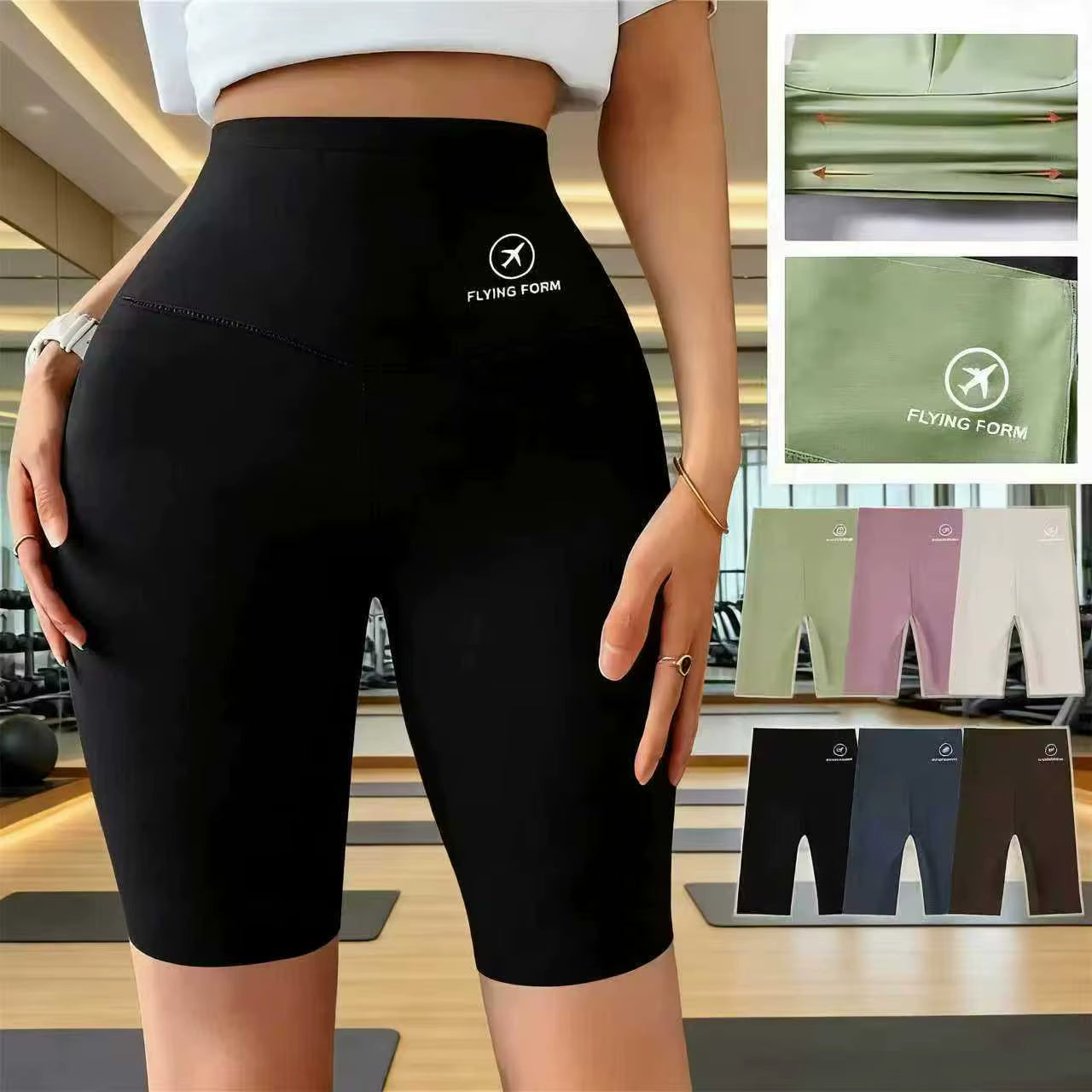 2026 Pro-Fit High-Waist Sports Shorts – Seamless Yoga, Cycling & Gym Fitness Shorts 🚴‍♀️✨