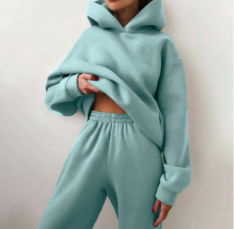 Effortless Style: Women’s Hooded Two-Piece Lounge Set 🌿