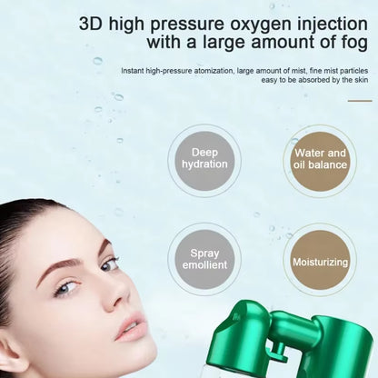 Precision Oxygen Injection Instrument – Deep Pore Detox & Lift 🛡️Nano-Ionic Oxygen Infuser – Deep Pore Prep & Serum Booster ✨