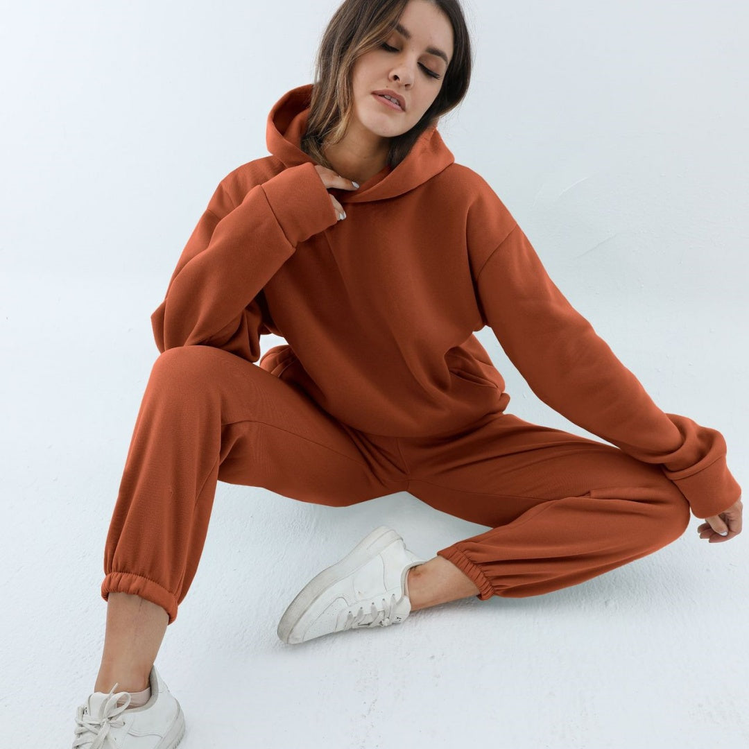 Effortless Style: Women’s Hooded Two-Piece Lounge Set 🌿