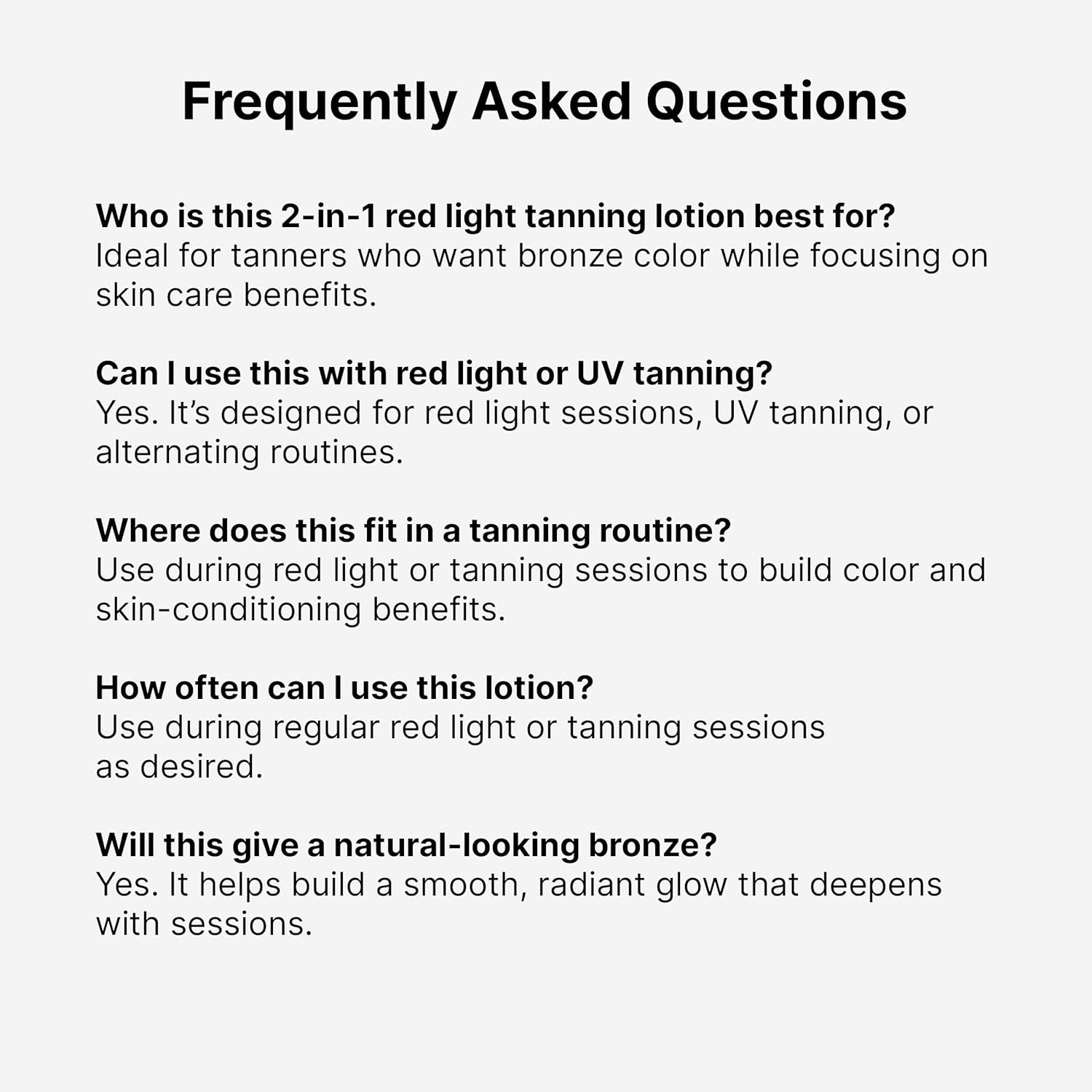 Eternal Youth Tanning Lotion, 2-In-1 Color Fuse Red Light & Ultra Skin Firming Advanced Tanning Lotion with Peptides, Hyaluronic Acid, Green Tea & Aloe, 13.5 Fl Oz