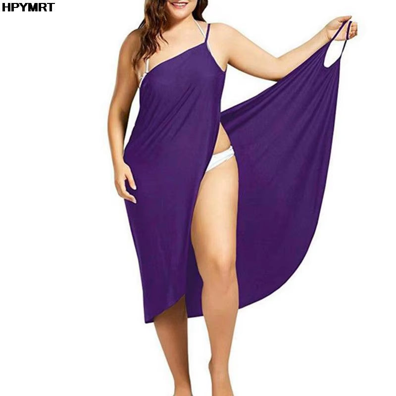 🏝️ 3-in-1 Y2K Beach Wrap Skirt & Backless Halter Top – Multi-Way Crossover Swimsuit Cover-Up | Sexy Summer Sarong Veil 🌊✨