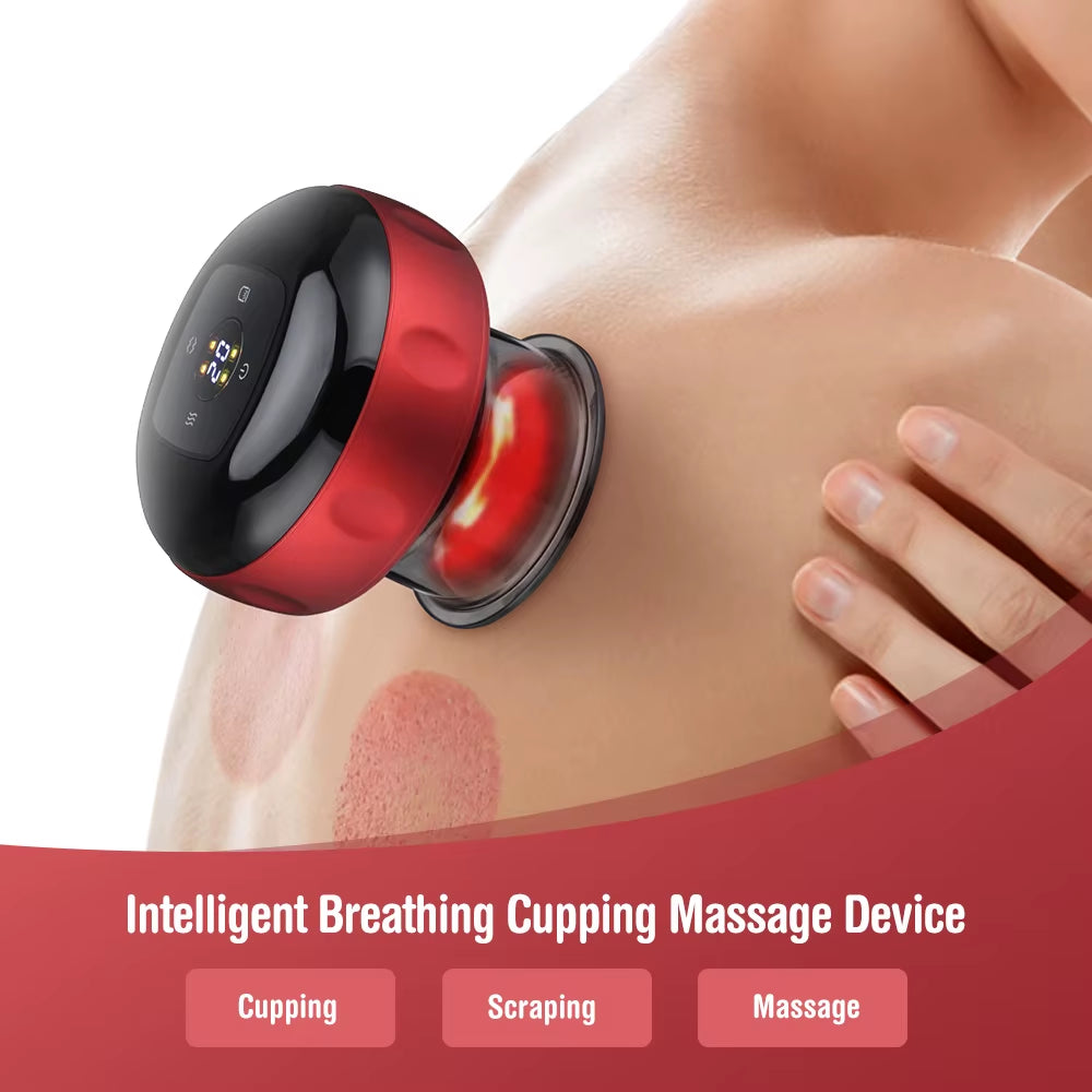 Bare N Bliss Smart Electric Cupping Massager | 12-Level Heat & Suction ✨
