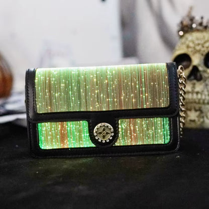 LuminaTouch™ Fiber Optic Crossbody Bag – Intelligent Glow Smart Purse